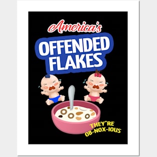 Americas Offended Flakes Posters and Art